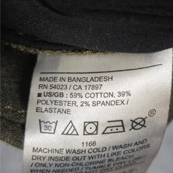 Banana Republic Mens 32x31 Slim Fit Green Flat Front Pants - Picture 6 of 12